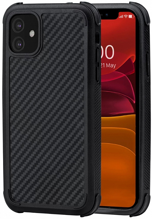 фото Чехол pitaka magcase pro для iphone 11 6.1 (2019) black/grey