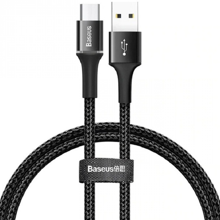 фото Кабель baseus halo data cable usb - micro usb 1 м black