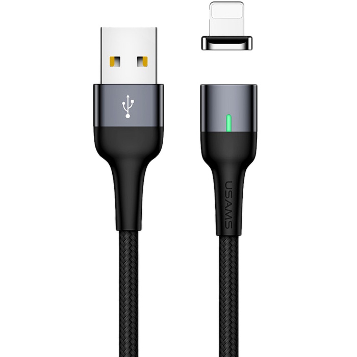 фото Кабель usams u28 usb - lightning 1м black