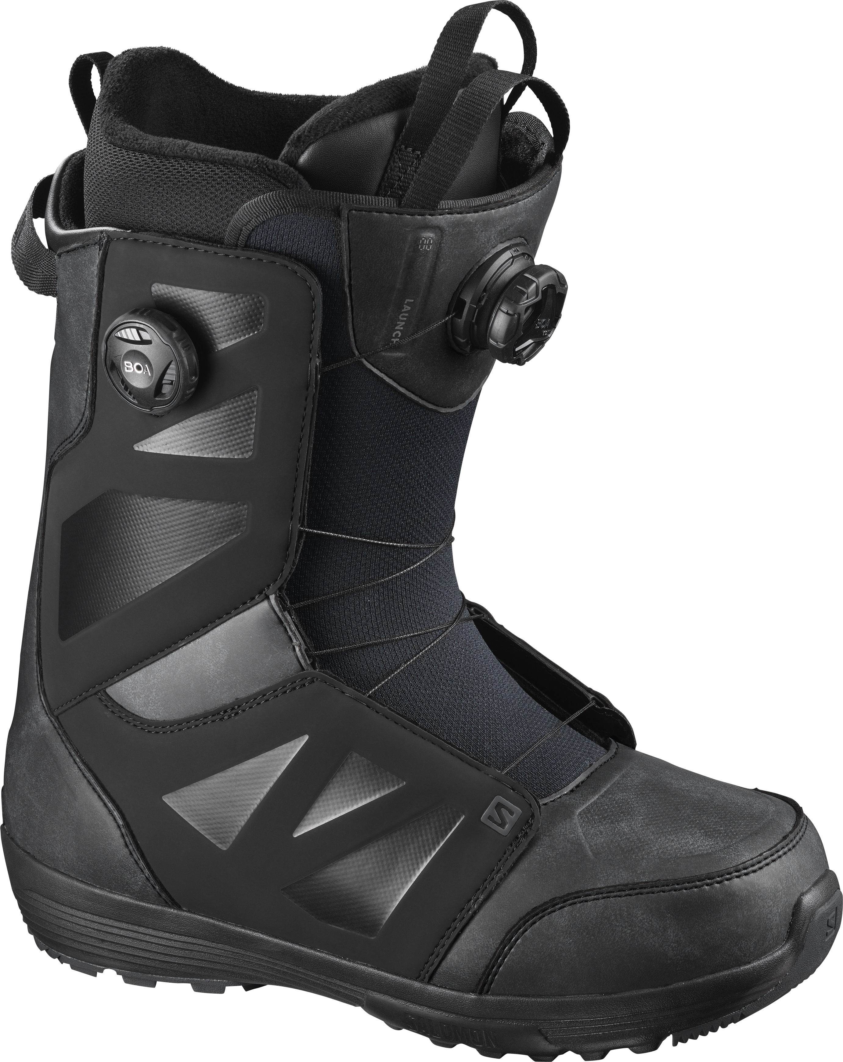 фото Ботинки для сноуборда salomon 2020-21 launch boa sj black (см:30), 2020-21