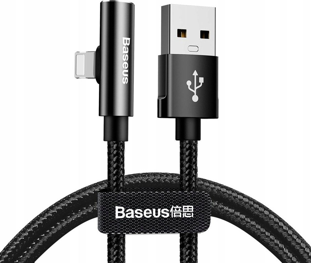 фото Кабель baseus rhythm bent connector lightning 1.2 м black