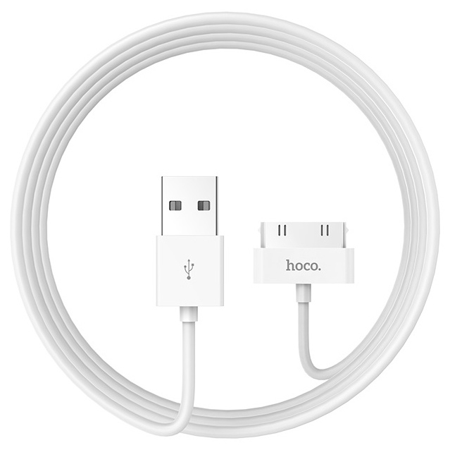 фото Кабель hoco usb - 30pin 1м white