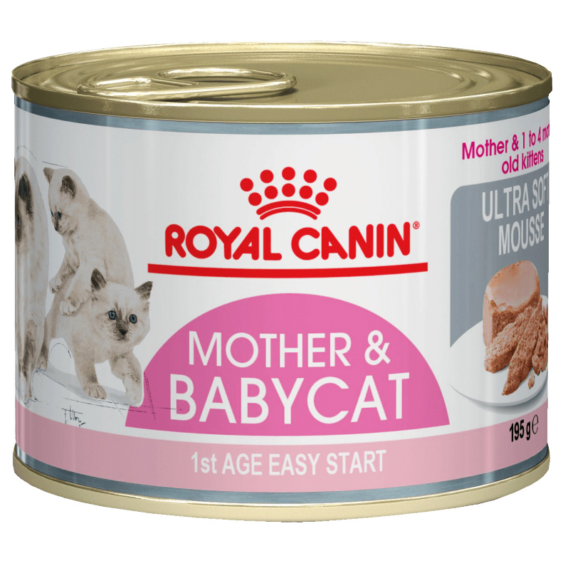 Консервы для котят ROYAL CANIN Mother&Babycat, мясо, 12шт по 195г