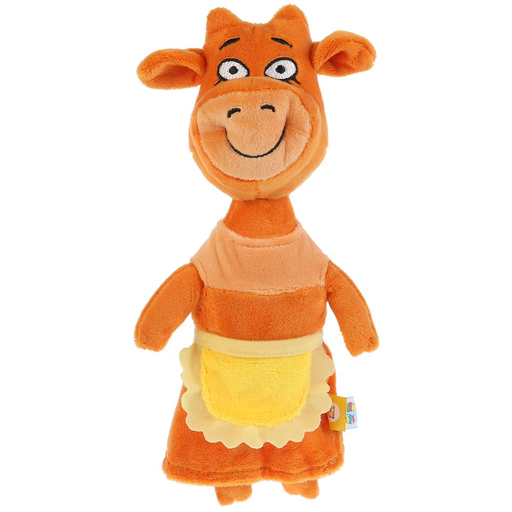 фото Мульти-пульти мягкая игрушка - оранжевая корова - мама, 27 см