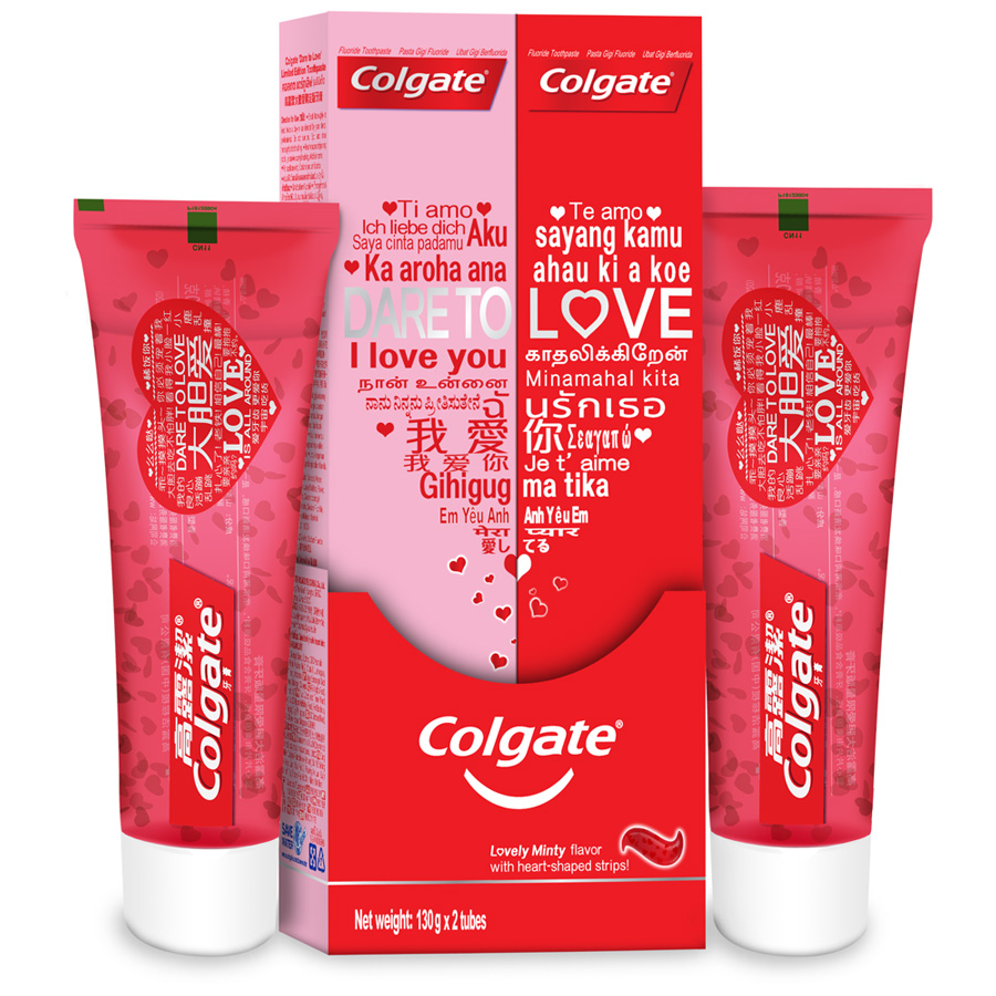 

Зубная паста Colgate Dare to Love с сердечками, 2 х 130 г