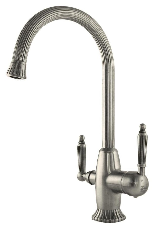 фото Смеситель zorg sanitary zr 350 yf satin для кухонной мойки