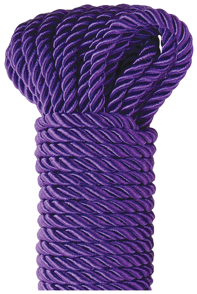 Фиолетовая веревка для фиксации Deluxe Silky Rope 9,75 м.