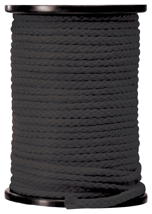 фото Черная веревка для связывания bondage rope 60,9 м. pipedream