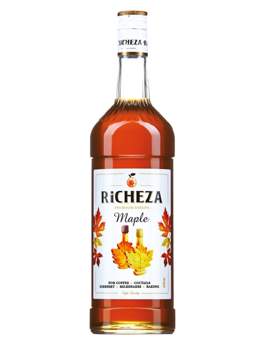 фото Сироп для кофе и коктейлей кленовый 1 литр, richeza