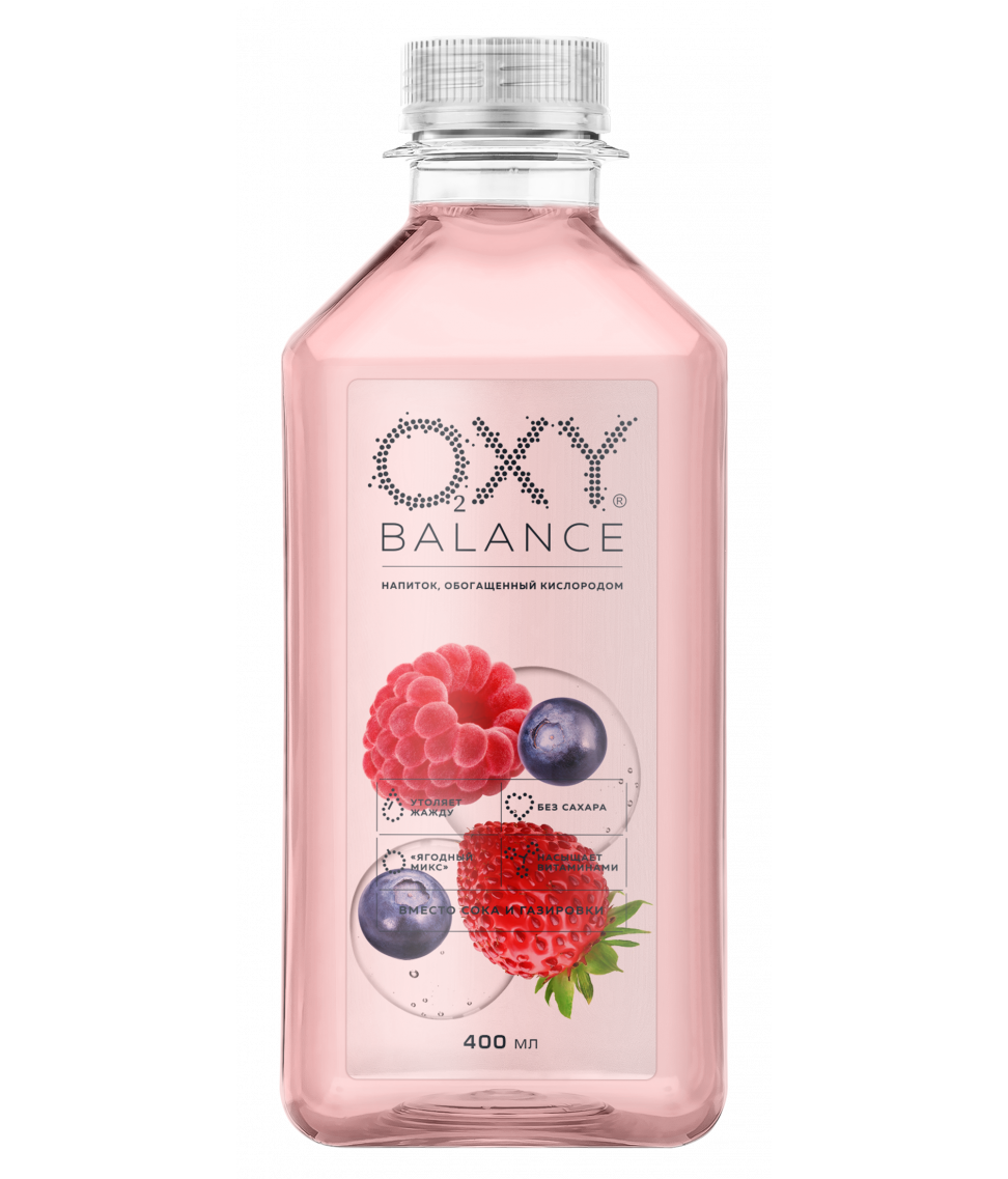 Oбогащенная вода Oxy Balance ягодный микс 400 мл