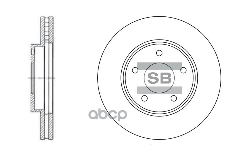 фото Диск тормозной sangsin brake sd4202