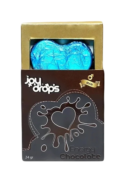

Возбуждающий шоколад для мужчин JoyDrops 24 г, Голубой;коричневый;черный