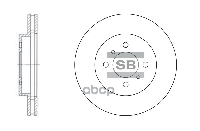 фото Диск тормозной sangsin brake sd4309