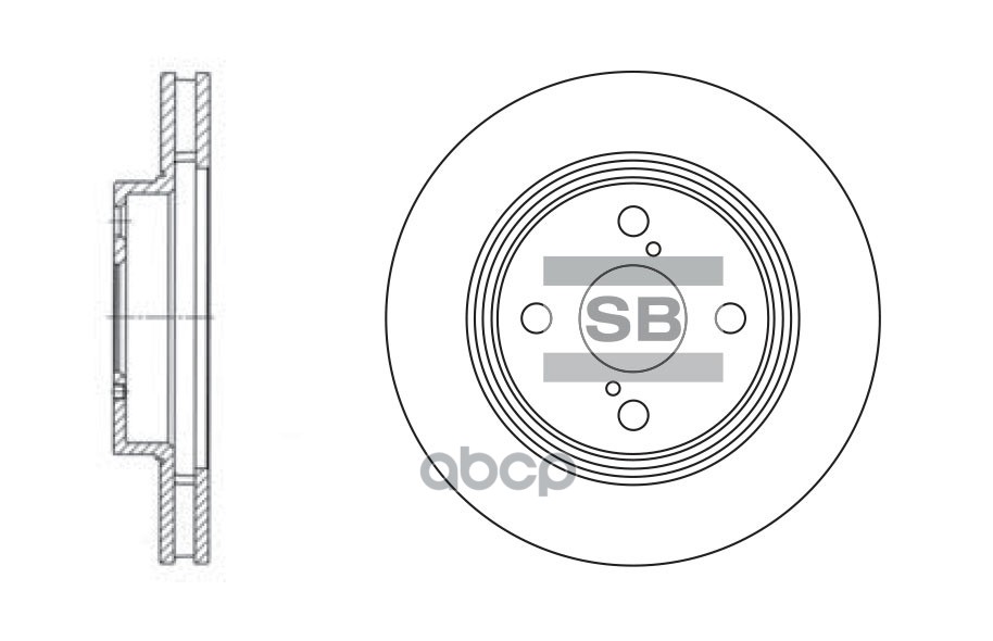 фото Диск тормозной sangsin brake sd4006