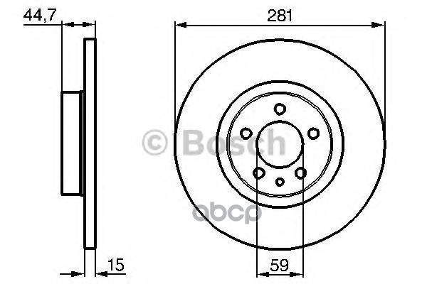 фото Диск тормозной bosch 0986478668