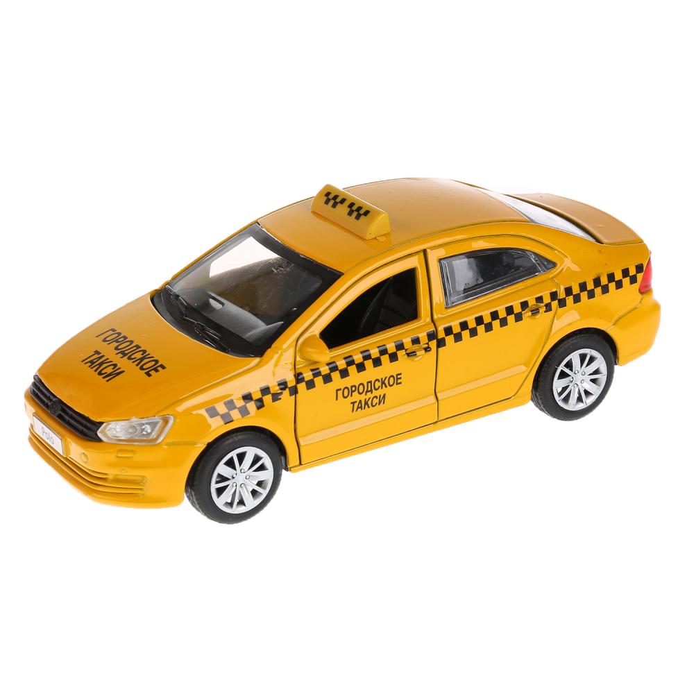 

Металлическая инерционная модель Технопарк VW Polo Такси, 12 см