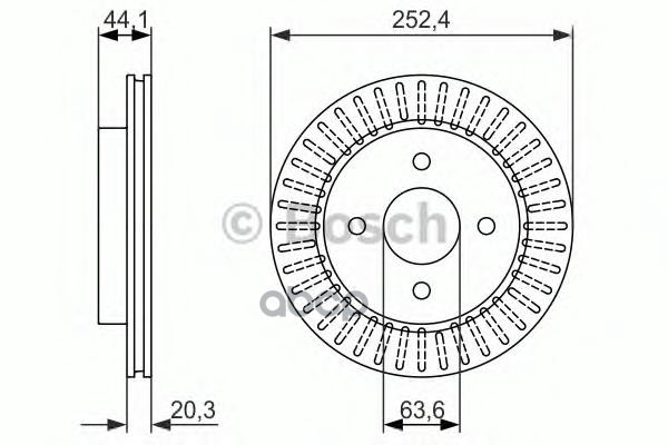 фото Диск тормозной bosch 0986479887