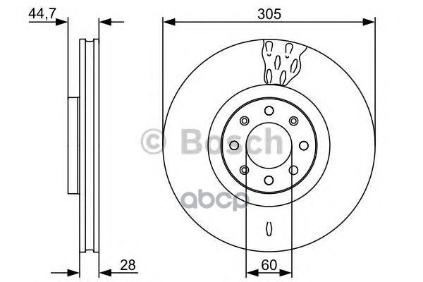 фото Диск тормозной bosch 0986479531