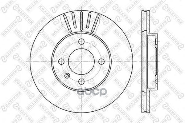 фото Диск тормозной stellox 6020-9934v-sx