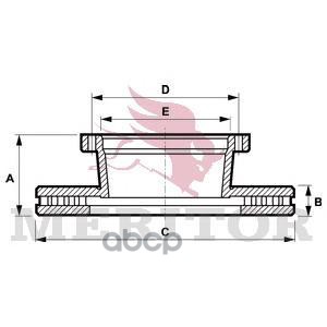 фото Диск тормозной meritor mbr5063