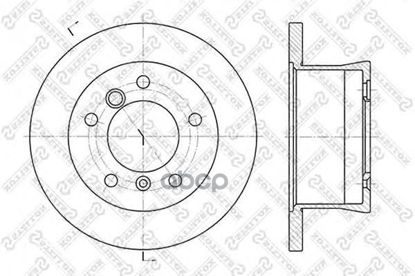 фото Диск тормозной stellox 6020-3336-sx