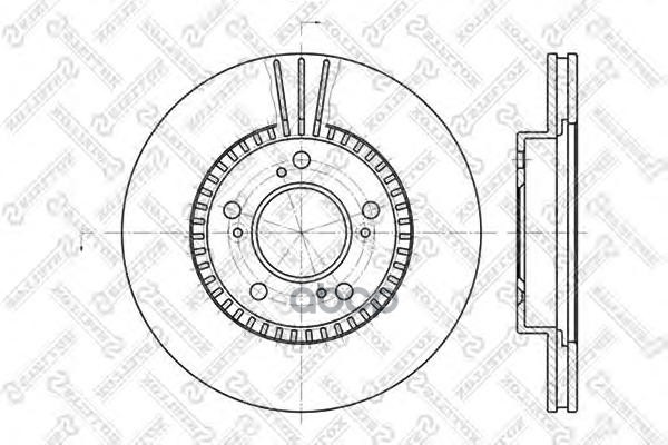 фото Диск тормозной stellox 6020-2622v-sx