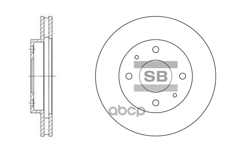 фото Диск тормозной sangsin brake sd4302