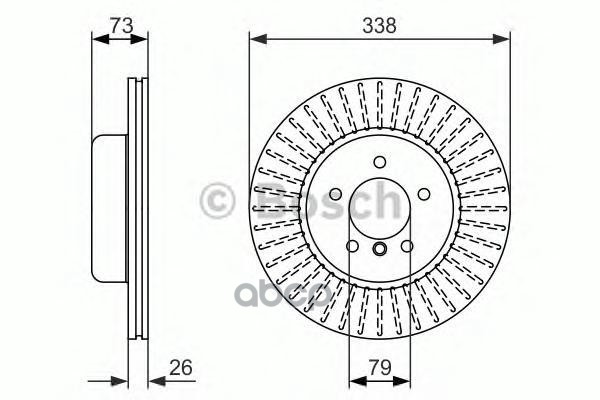 

Диск тормозной BOSCH 0986479773