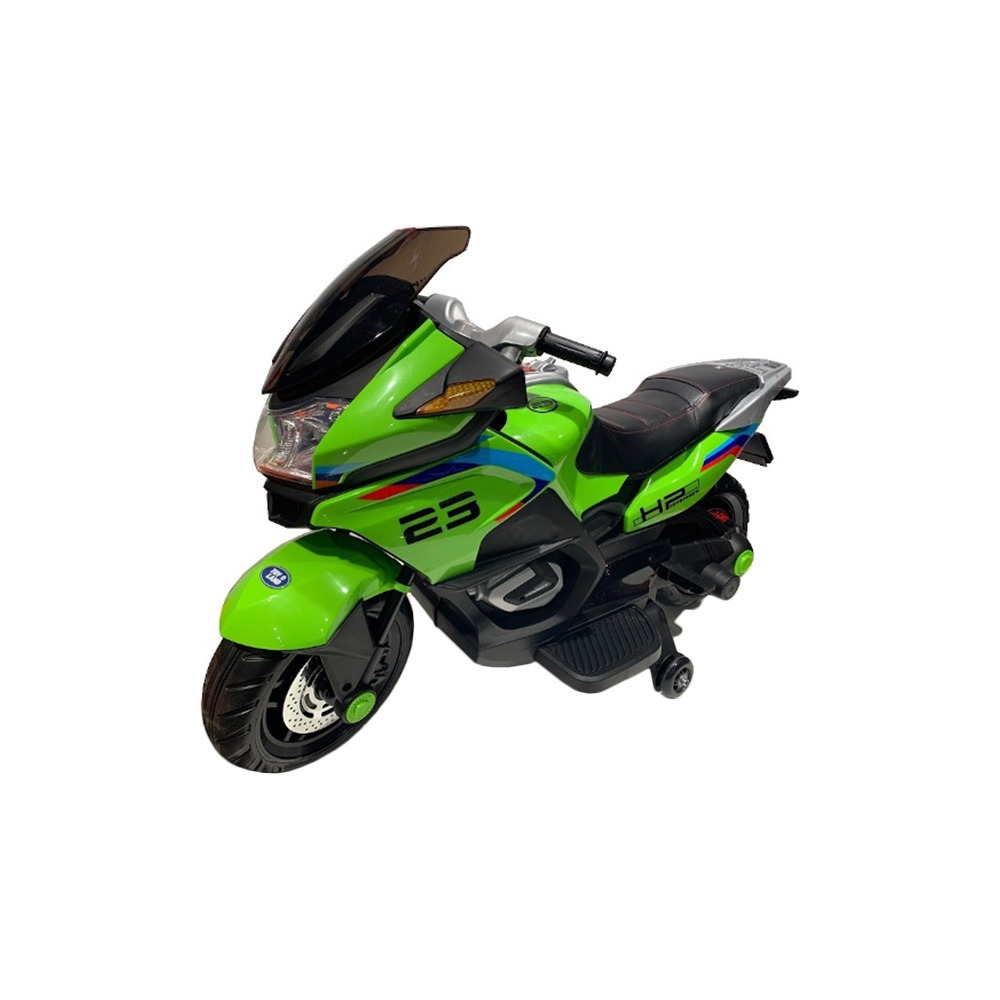 фото Мотоцикл toyland moto new хмх 609, зеленый, свет и звук