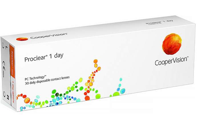 фото Контактные линзы proclear 1 day 30 линз r 8,7 +7,50 avaira