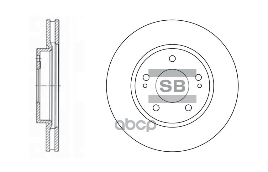 фото Диск тормозной sangsin brake sd4308