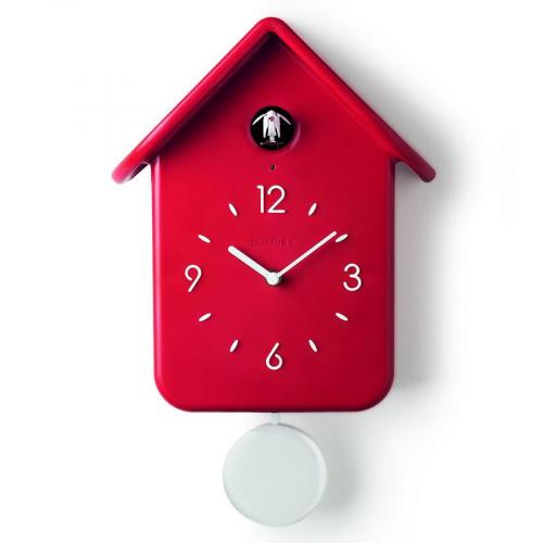 Часы настенные guzzini, QQ, 39x24,8x12 см, красный