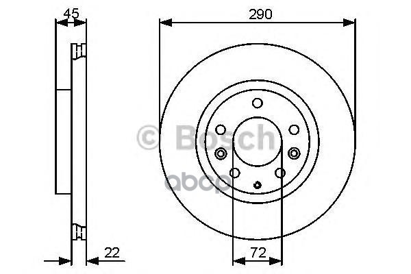 

Диск тормозной BOSCH 0986479474