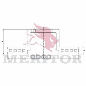 фото Тормозной диск meritor mbr5046