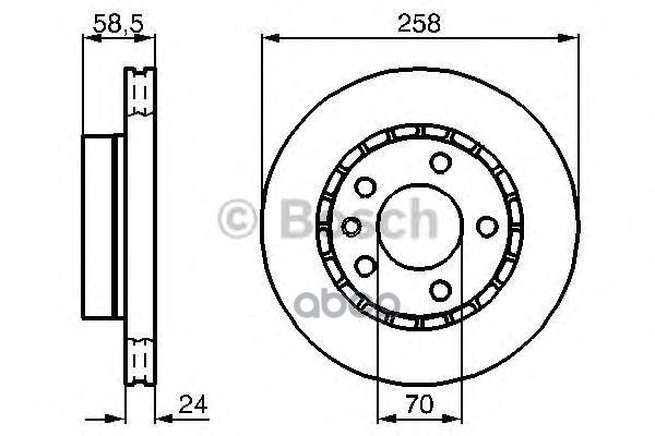 фото Диск тормозной bosch 0986478265