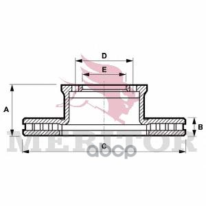 фото Диск тормозной meritor mbr5066