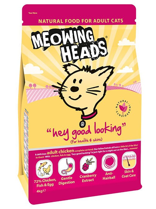 фото Сухой корм для кошек barking heads meowing heads hey good looking, курица, 4кг