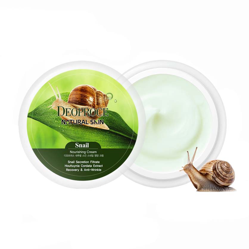 Крем для лица и тела Deoproce Natural Skin Snail Nourishing Cream, 100 мл