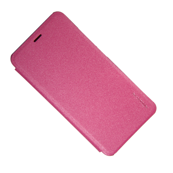 фото Чехол для meizu m3 mini флип боковой пластик-кожзам nillkin sparkle <розовый> promise mobile