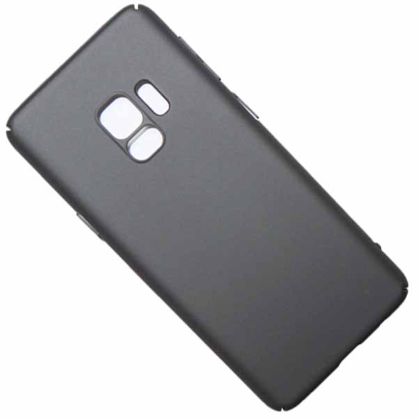 фото Чехол для samsung sm-g960f (galaxy s9) задняя крышка пластик soft touch <черный> promise mobile