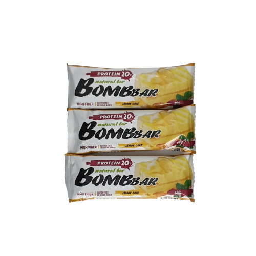 фото Батончик bombbar protein 3 60 г, 3 шт., лимонный торт