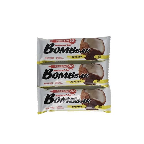 фото Батончик bombbar protein 3 60 г, 3 шт., кокос