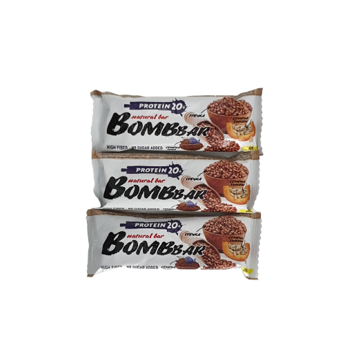 фото Батончик bombbar protein 3 60 г, 3 шт., гречка