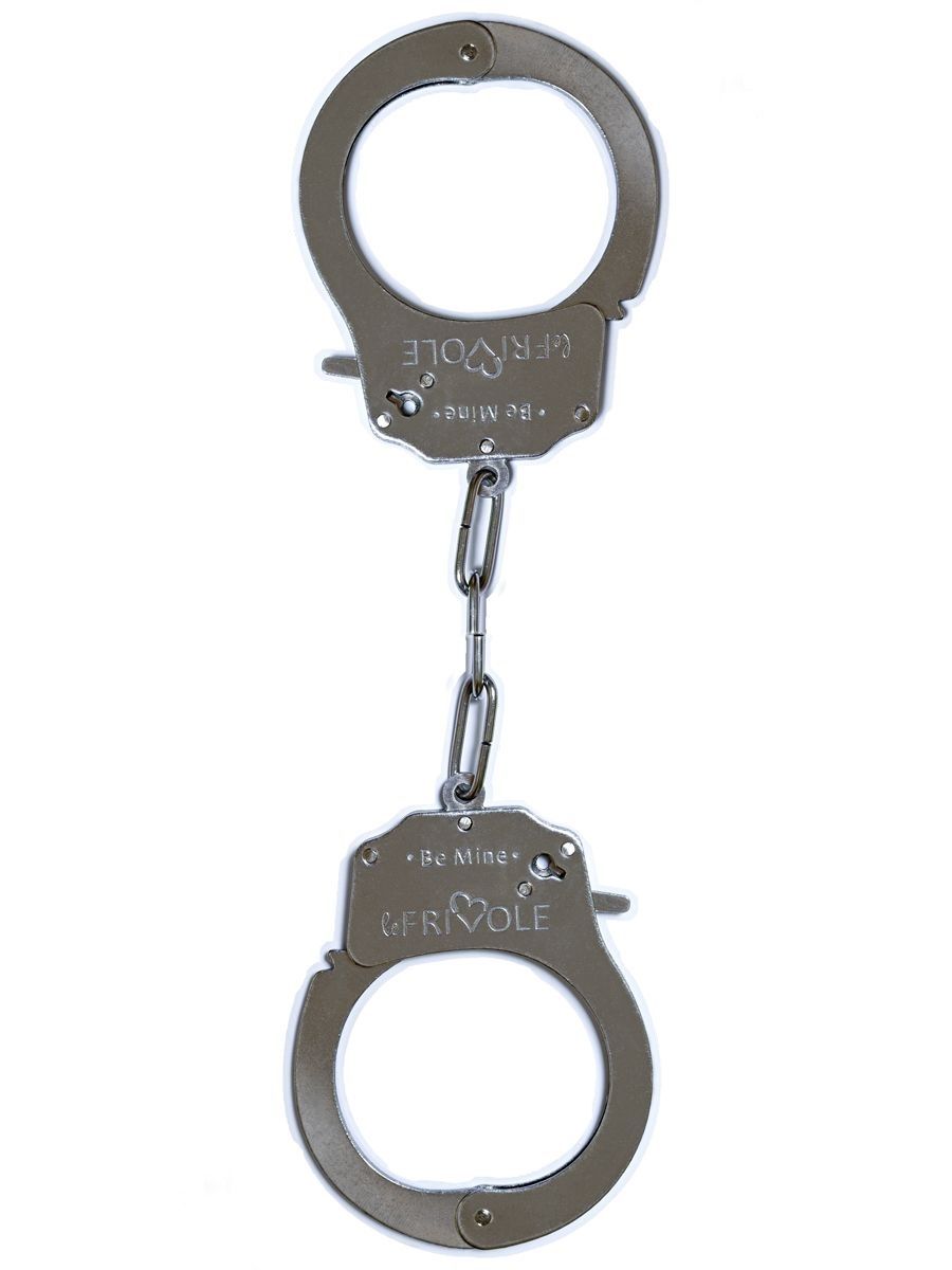 Металлические наручники Le Frivole Be Mine с парой ключей