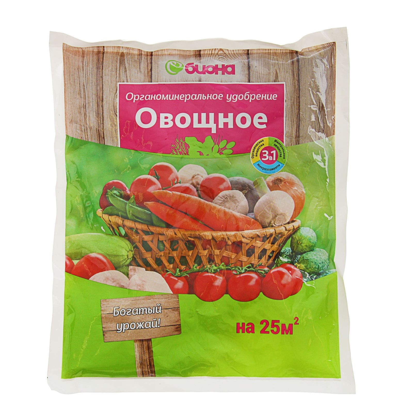 

Органоминеральное удобрение Биона Овощное 500 г, Овощное