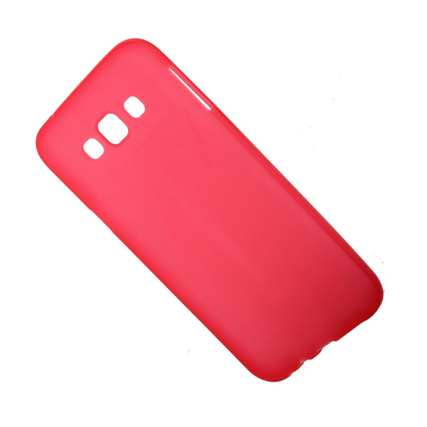 фото Чехол для samsung sm-e700 (galaxy e7) силиконовый матовый <красный> promise mobile