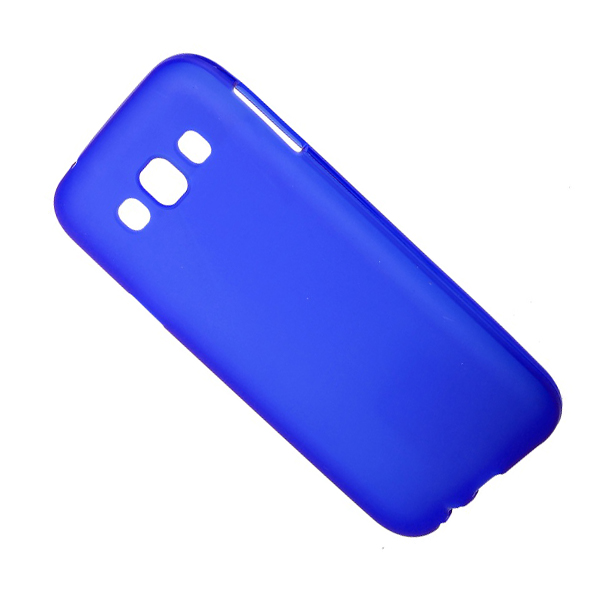 фото Чехол для samsung sm-e500h (galaxy e5) силиконовый матовый <синий> promise mobile