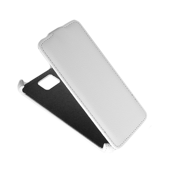 фото Чехол для samsung sm-g850f (galaxy alpha) флип кожзам №1 <белый> promise mobile