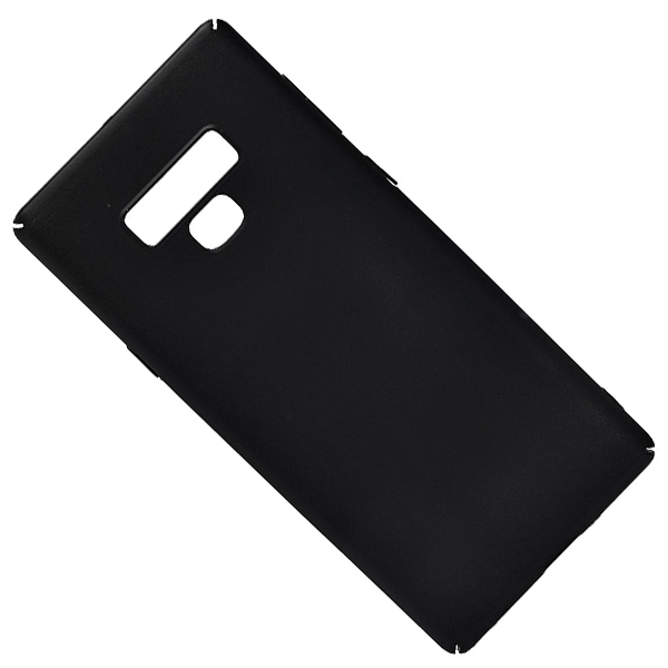 фото Чехол для samsung sm-n960f (galaxy note 9) задняя крышка пластик soft touch <черный> promise mobile
