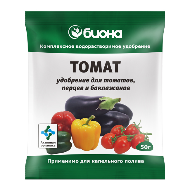 

Органоминеральное удобрение Биона Томат 50 г, Томат